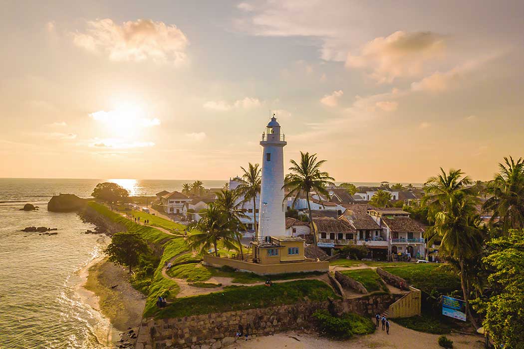 Galle coastal scenery in Sri Lanka